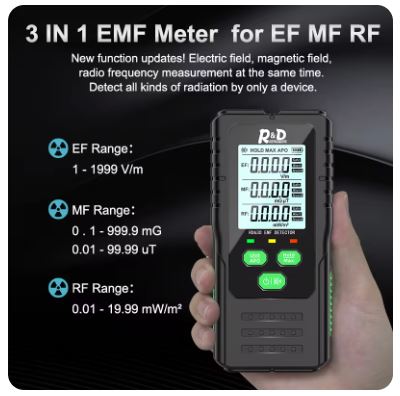 EMF Meter/ R&D RD630 Electromagnetic Field Radiation Detector