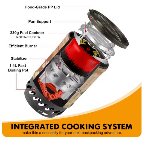 Camping Propane Cooking Portable Burner.