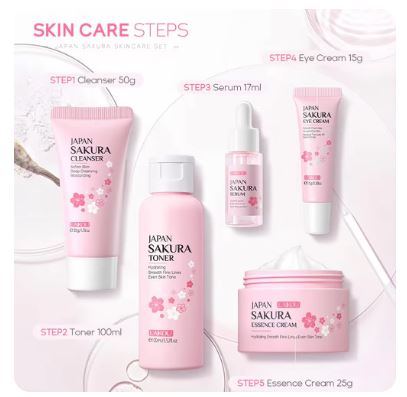 Sakura Beauty Skin Care Set