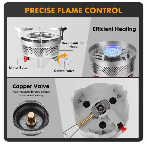 Camping Propane Cooking Portable Burner.