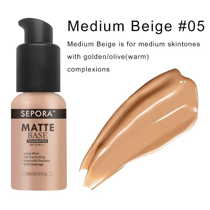 SEPORA Long Lasting Matte Liquid Foundation