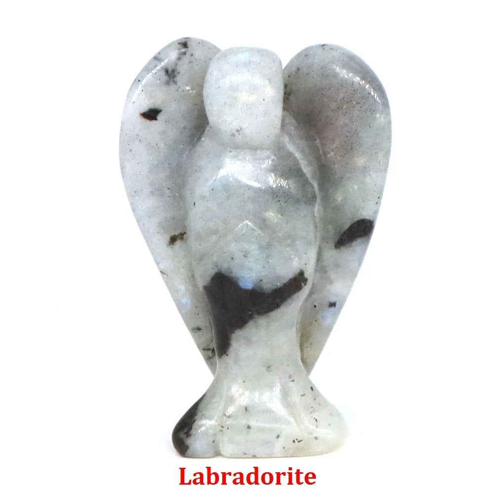 Guardian Angel Natural Crystal Statue (1.5")