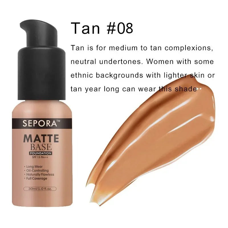 SEPORA Long Lasting Matte Liquid Foundation