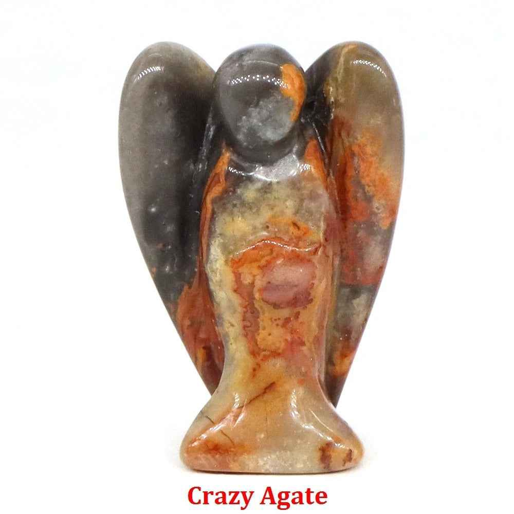 Guardian Angel Natural Crystal Statue (1.5")