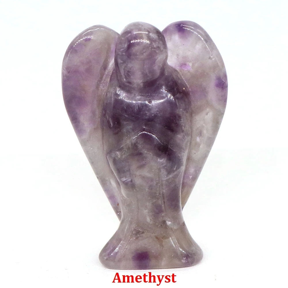 Guardian Angel Natural Crystal Statue (1.5")