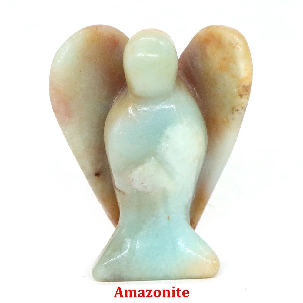 Guardian Angel Natural Crystal Statue (1.5")