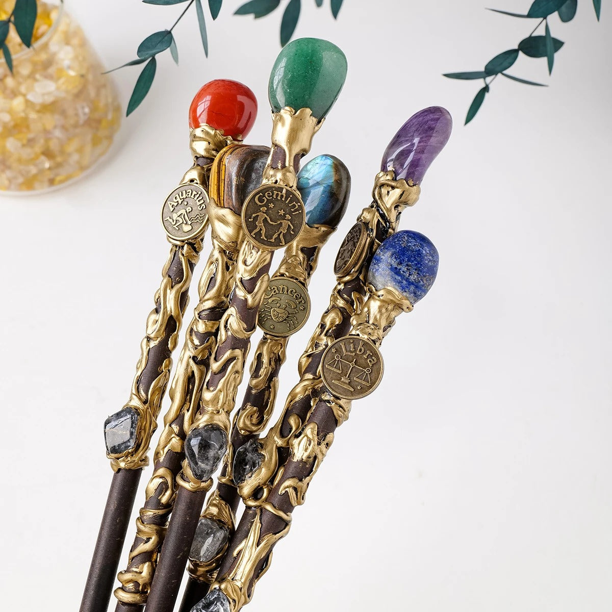 Constellation Crystal Stone Magic Gem Wand