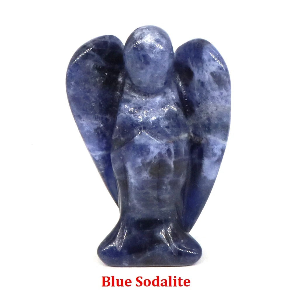 Guardian Angel Natural Crystal Statue (1.5")