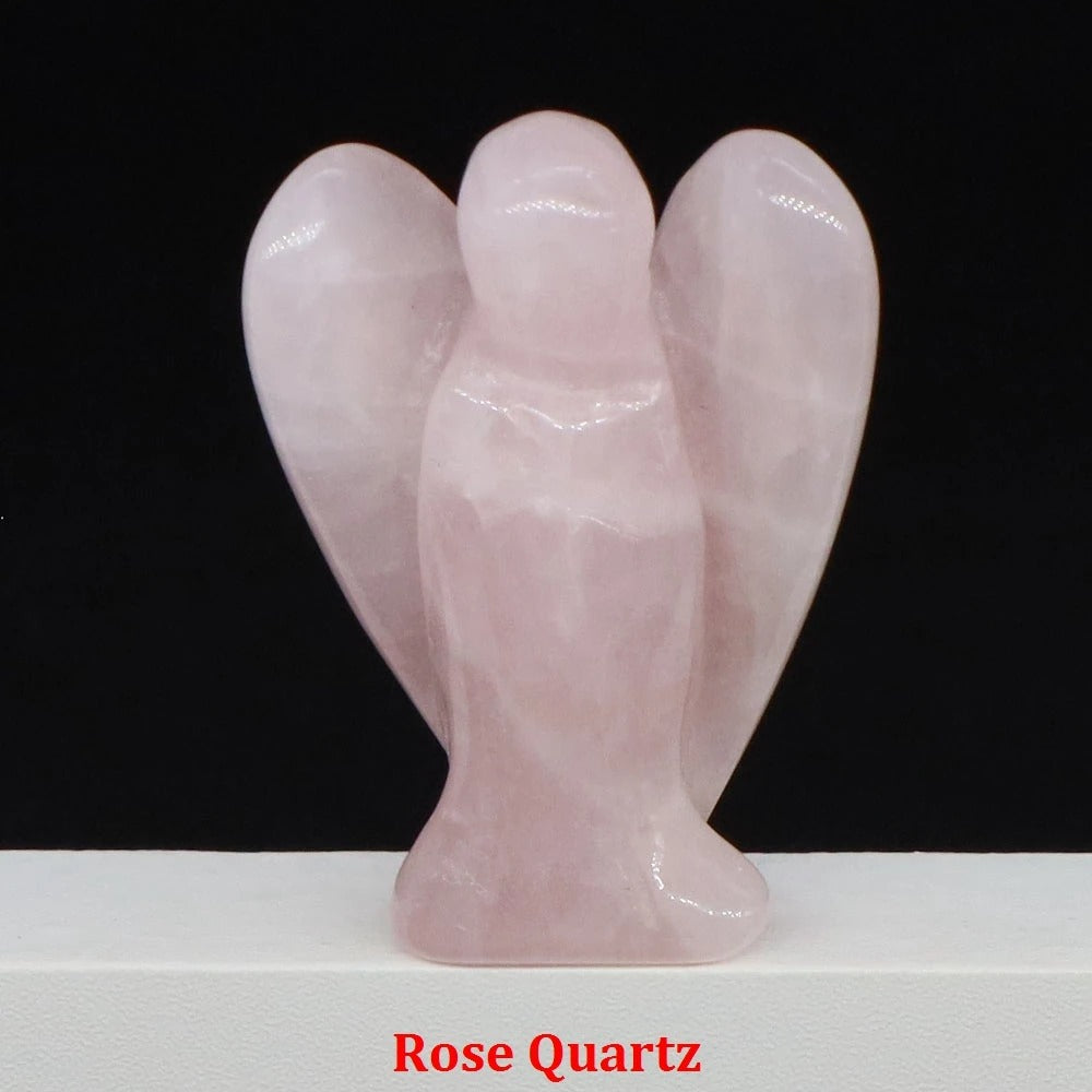 Guardian Angel Natural Crystal Statue (1.5")