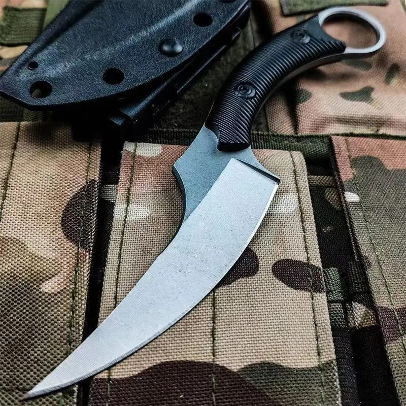 Outdoor camping straight knife.