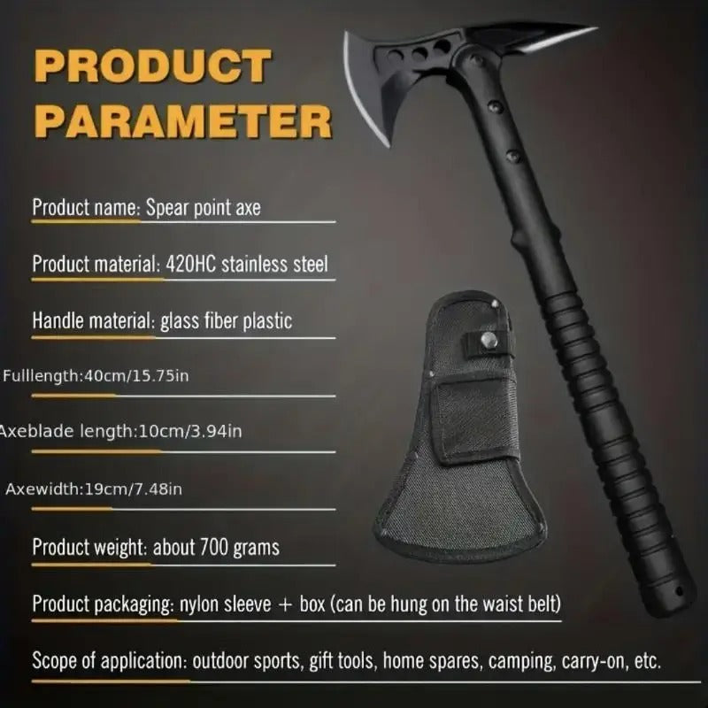 Multi-function tactical outdoor axe