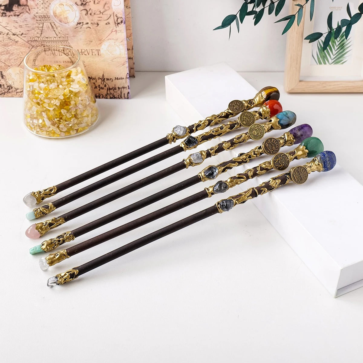 Constellation Crystal Stone Magic Gem Wand