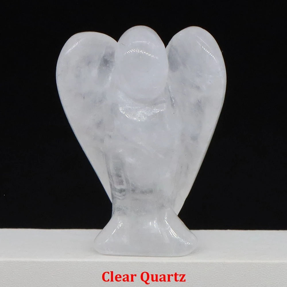 Guardian Angel Natural Crystal Statue (1.5")