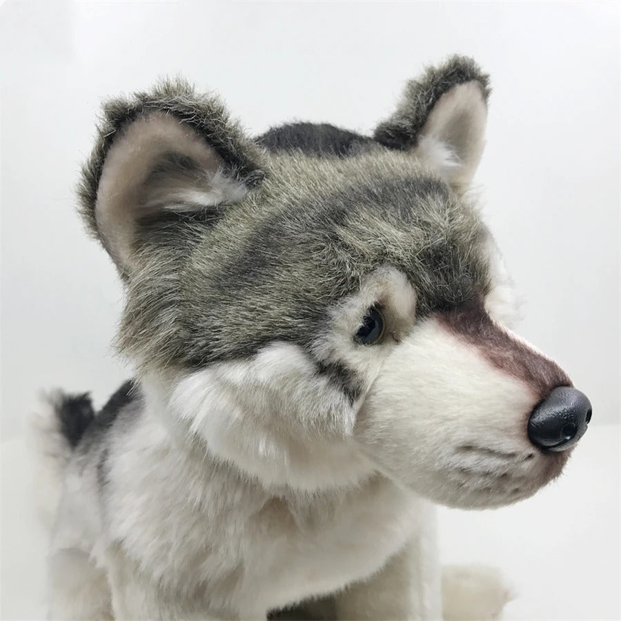 Gray Wolf Plush Toy