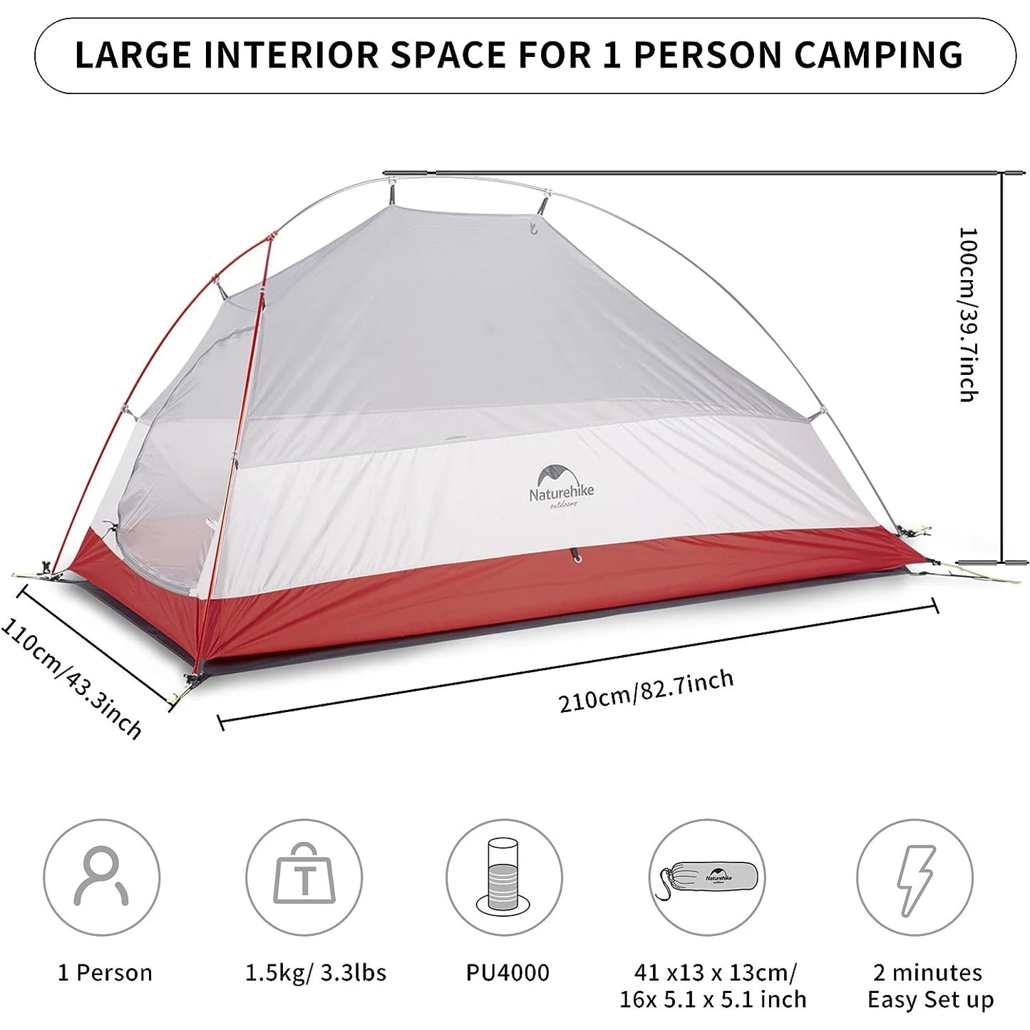 Single Person Waterproof Camping Tent