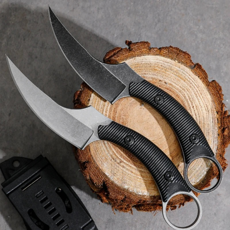 Outdoor camping straight knife.