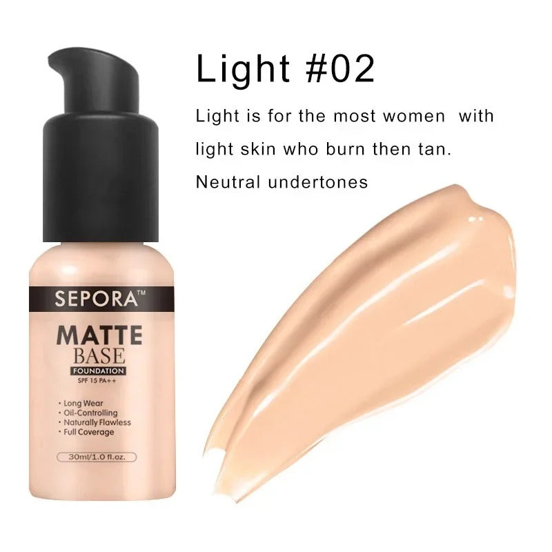 SEPORA Long Lasting Matte Liquid Foundation